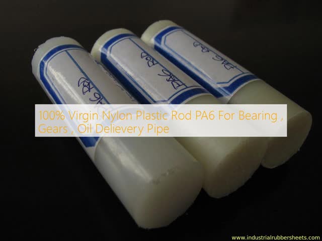 100% Virgin Nylon Plastic Rod PA6 with High Tensile Strength and Heat Resistance for Bearings and Gears
