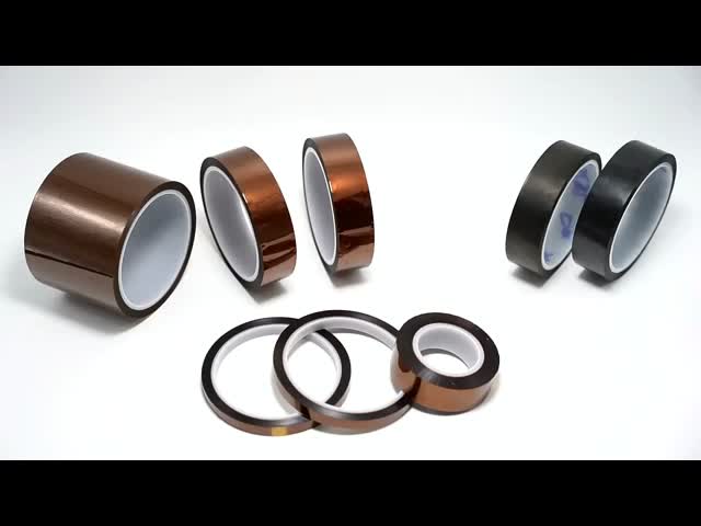 0.05mm Black Kapton tape Silicone Adhesive for lithium battery