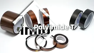 0.05mm Black Kapton tape Silicone Adhesive for lithium battery