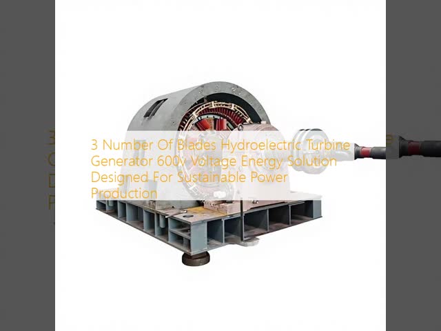1000 KW Rated Power Hydro Turbine Generator with Class F/F Insulation and Brushless Excitation for Sustainable Energy