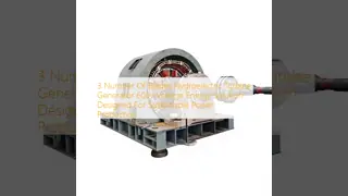 1000 KW Rated Power Hydro Turbine Generator with Class F/F Insulation and Brushless Excitation for Sustainable Energy