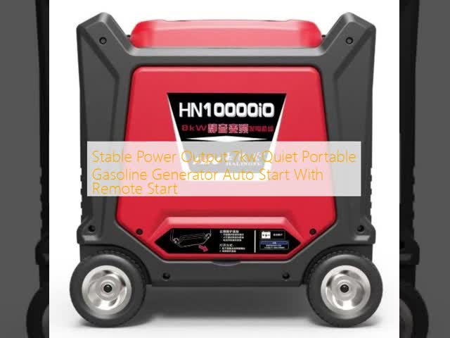 Stable Power Output 7kw Quiet Portable Gasoline Generator Auto Start With Remote Start