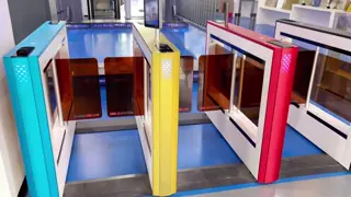 China RFID SS304 Entrance Swing Gate Turnstile 500mm Arm Auto Closing supplier
