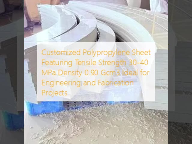 Customized Polypropylene Sheet Featuring Tensile Strength 30-40 MPa Density 0.90 Gcm3 Ideal for Engineering and Fabrication Projects