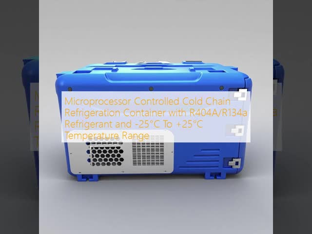 Microprocessor Controlled Cold Chain Refrigeration Container with R404A/R134a Refrigerant and -25°C To +25°C Temperature Range