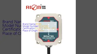 Inclinometro di alta precisione Can2.0 di Hca726s con compensazione temporanea completa