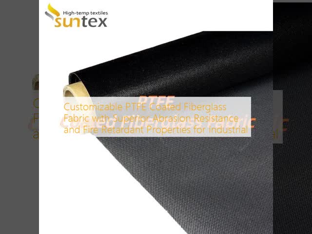 Customizable PTFE Coated Fiberglass Fabric with Superior Abrasion Resistance and Fire Retardant Properties