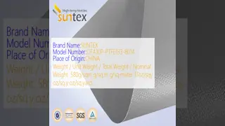 Customizable PTFE Coated Fiberglass Fabric with Superior Abrasion Resistance and Fire Retardant Properties