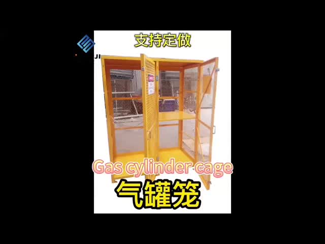 Hot Dipped Galvanized Gas Bottle Transport Cage High Security 6 Bottle Capacity