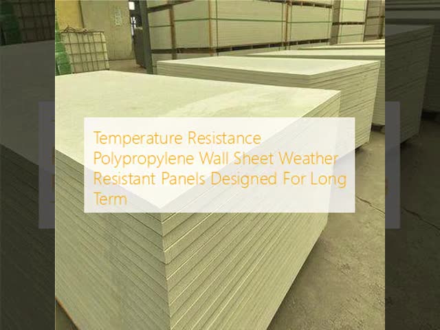 Temperature Resistance Polypropylene Wall Sheet Weather Resistant Panels Designed For Long Term