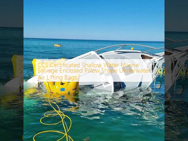 CCS Certificated Shallow Water Marine Salvage Enclosed Pillow Shape Underwater Air Lifting Bags