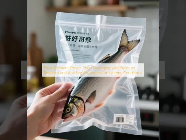 OEM Logo Frozen Food Packaging Bags Puncture Resistant FDA EU Compliance