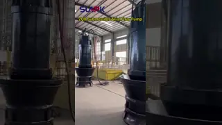 315KW, 9000 m³/h, 8.16m head: The ZQB submersible axial flow pump is specifically designed for municipal drainage applications