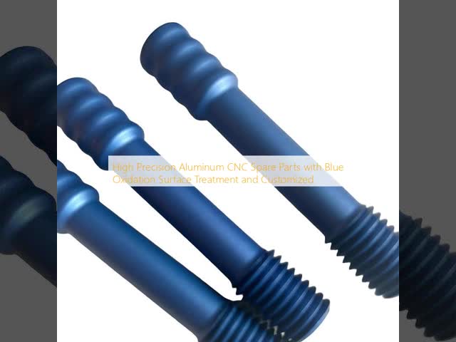 High Precision CNC Spare Parts with Blue Oxidation Surface Treatment and CNC Machining