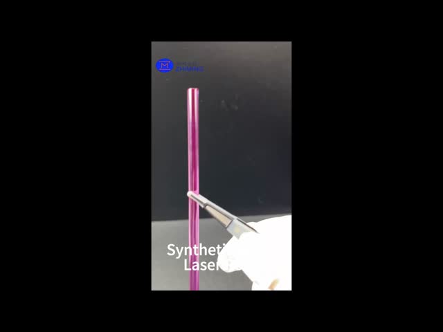 Synthetic Ruby Laser Rods (Cr:Al₂O₃) for Laser Equipment Length up to 200 mm
