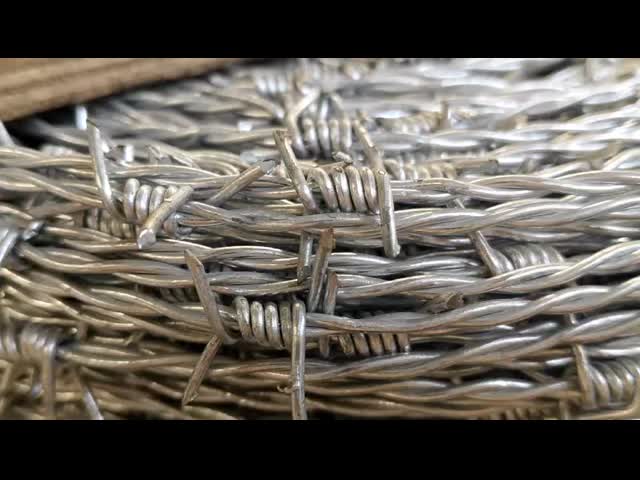 10 Gauge Galvanized Barbed Wire Fence Railways Highways Concertina Coil Wire