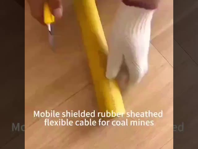 Oil Resistance 0.66KV Shielded Flexible Mining Cable for Coal Mining Machine with Rubber Sheath