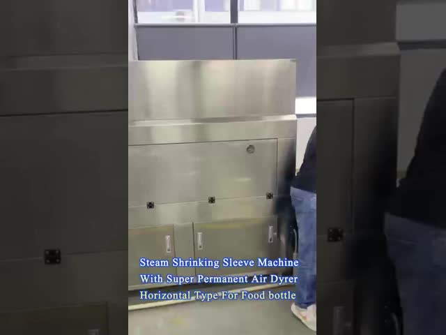 Steam Shrinking Sleeve Machine with Super Permanent Air Dyer