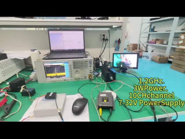 KH-1240T 1.2GHz Video Transmitter with 7-28V Input Voltage, 1040-1400MHz Range, and IRC-Tramp Protocol for Reliable Wireless Transmission