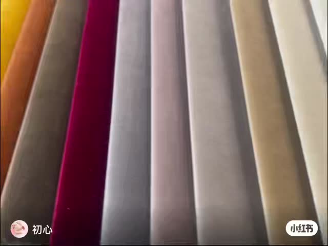 410gsm High Quality Of Plain Velvet Sofa Fabric For Furniture Soft velvet  Fabric Multi-color For Pillow