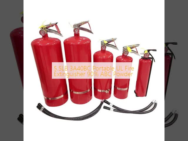 5.5LB Portable UL Fire Extinguisher with 3A 40BC Fire Rating and 90% ABC Powder
