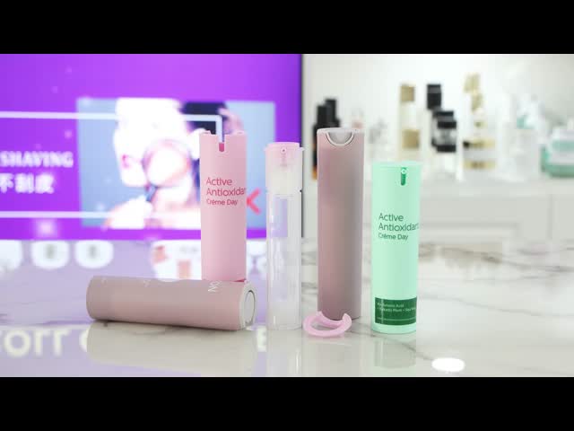 SRS-FO 30ML 50ML Round PP Airless Pump Bottle For Face Lotion Cosmetic Packaging Container