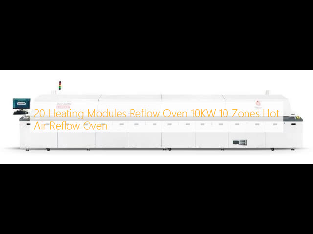 20 Heating Modules Reflow Oven 10KW 10 Zones Hot Air Reflow Oven