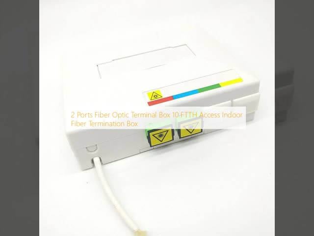 2 Ports Fiber Optic Terminal Box 10 FTTH Access Indoor Fiber Termination Box