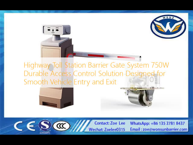 Highway Toll Station Barrier Gate System 750W Durable Access Control Solution Designed for Smooth Vehicle Entry and Exit