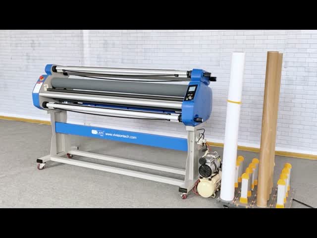 High Speed Manual Cold Roll Laminator 64 Inches Photo Laminator Machine