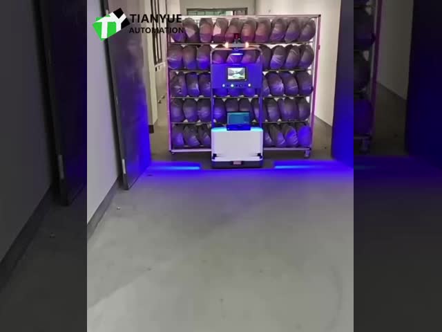 Intelligent Unmanned Forklift with 8 Hours Battery Life and 1m/s Speed for Indoor Warehouses