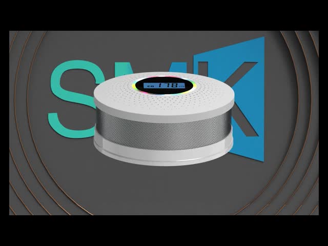 Photoelectric Smoke Carbon Monoxide Detectors Custom Home CO Detector With 5 Year Life Lcd Display