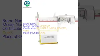 High Capacity 5000mAh 3.7V Li Polymer Battery with 500 Cycle Life for Digital Products