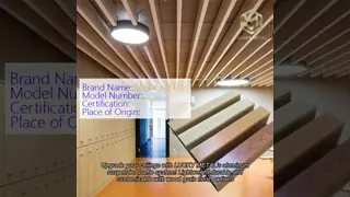 OEM Suspended Metal Wood aluminum metal ceilingTiles For Office Buildings