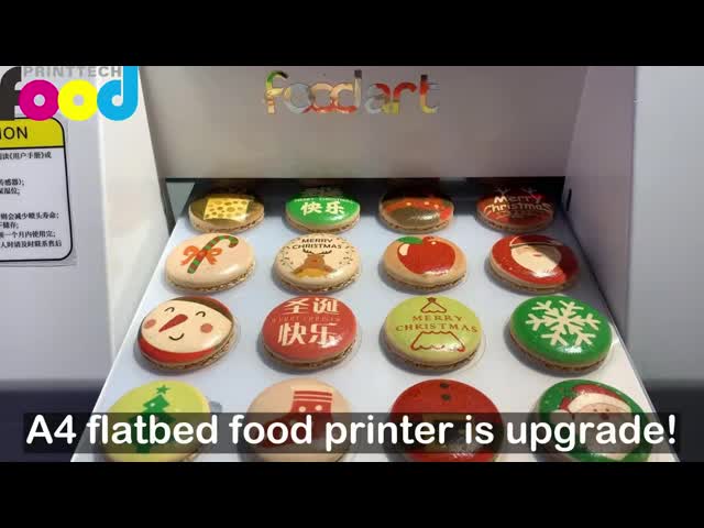 HD Flatbed Edible Paper Printer For Cake Topper Pastries Marshmallows Customized