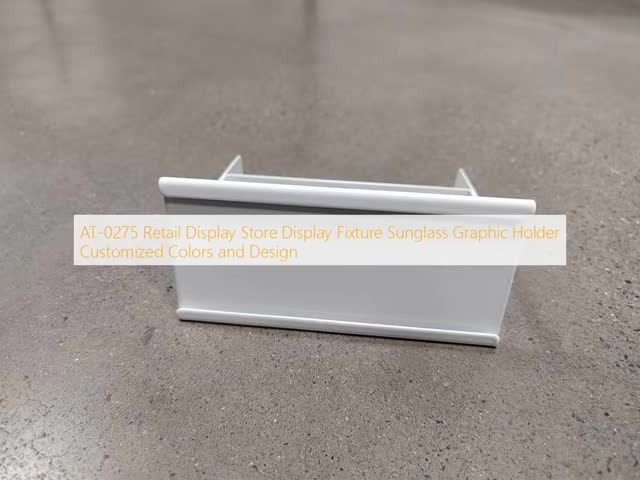 AT-0275  Retail Display Store Display Fixture Sunglass Graphic Holder Customized Colors and Design