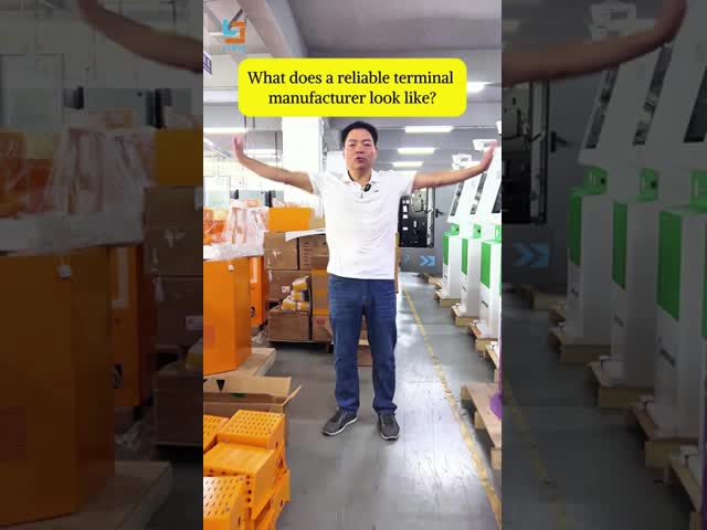 LKS Self Badge Card Printing Kiosk With ID Passport Scanner Badge Printer QR Code Scanner Camera