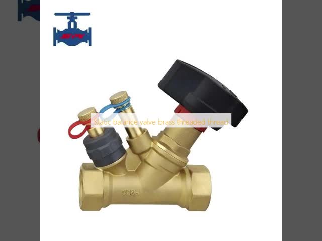 Brass Static Balance Valve with Threaded Connection and ISO9001 Certification for HVAC Systems
