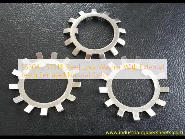 SS304 SS316 Steel Lock Washer with External Teeth Serrated for Secure Fastening