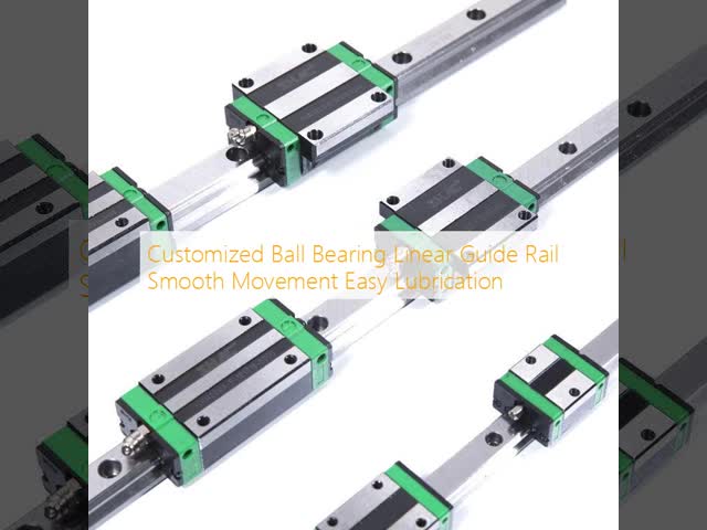 Stainless Steel Ball Bearing Linear Guide Rail with 15-63mm Width and Easy Lubrication for Smooth Movement