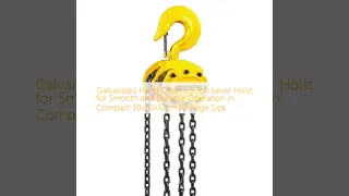Galvanized Hand Chain 1.5 Ton Lever Hoist for Smooth and Durable Operation in Compact 30x20x10cm Package Size
