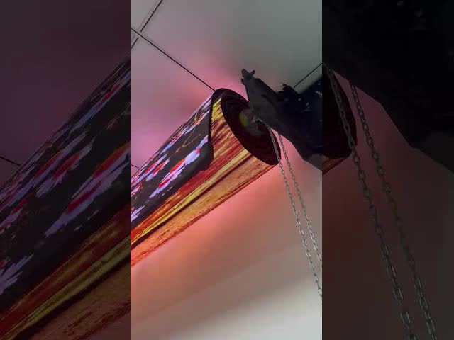 P0.78/P0.95/P1.25/P1.56/P1.95/P2.6/p3.91 SculptStone Roller Led Screen 17mm Thickness Roll Up Led Display With Ultra Slim Design