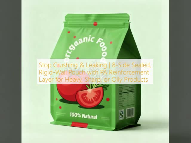 OEM Size Eight Side Sealed Pouch Packaging Corrosion Resistant Puncture Resistant