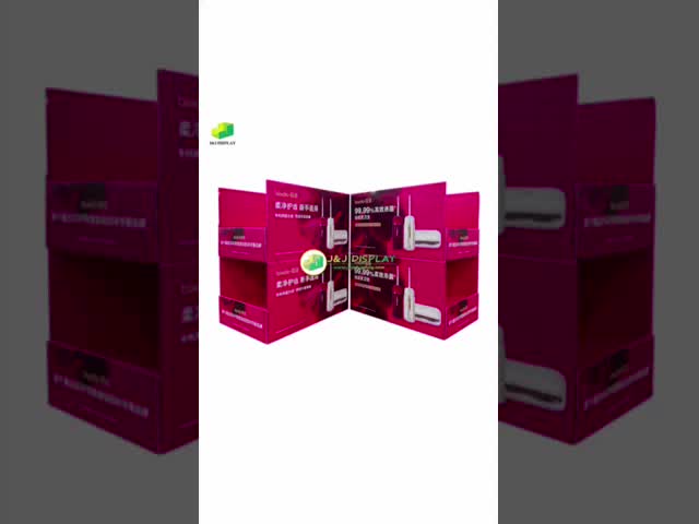Advertising Exhibition Pop Corrugated Cardboard Display Foldable Customized