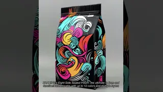 Custom Gravure Printing 8 Side Seal Pouch With Corrosion Proof Sealing Food Grade