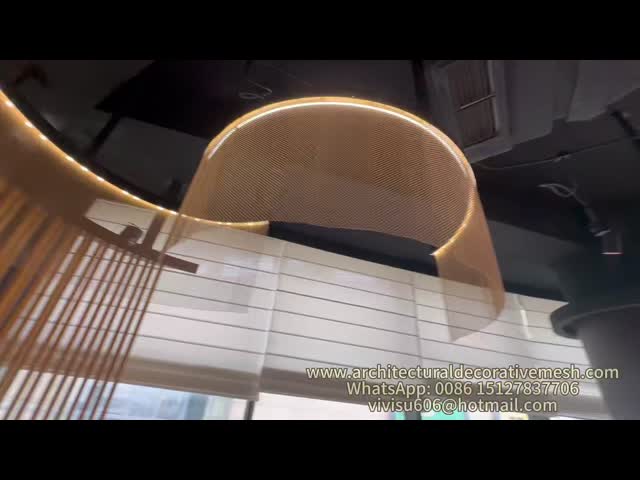 Architectural Metal Mesh Curtains Screen For Doorway Restaurant