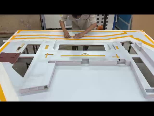 KPF 1:500 Guangzhou MixC Center Architectural Scale Model with Laser Cutting Thermoforming and CNC Carving