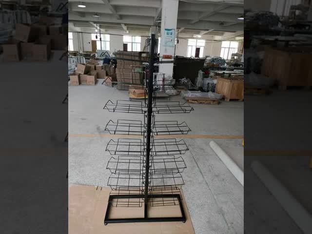 Cap rack, 2 sided, 16 cap, 29”d x 12“w x 63”h