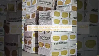 Recyclable Rock Wool Panel Customizable for Thermal / Sound Insulation