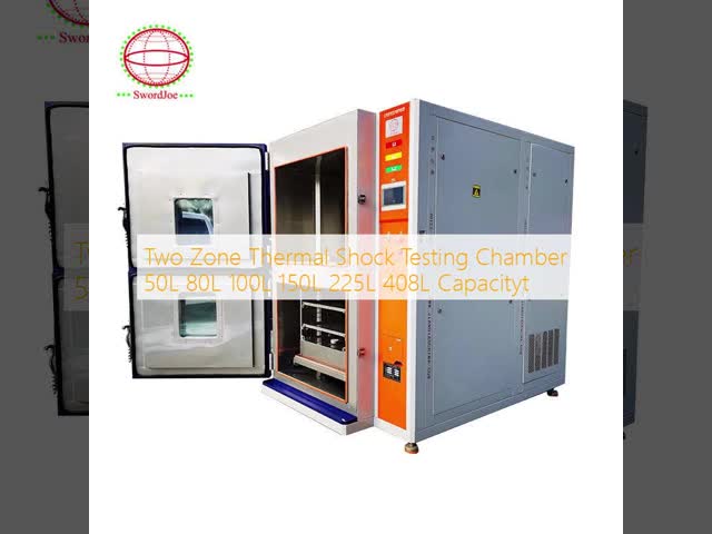 Two Zone Thermal Shock Testing Chamber 50L 80L 100L 150L 225L 408L Capacityt